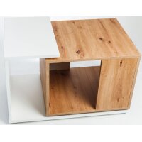 DUO Unterschrank f&uuml;r Terrarien 90x60x50 Wei&szlig; - Artisan Eiche