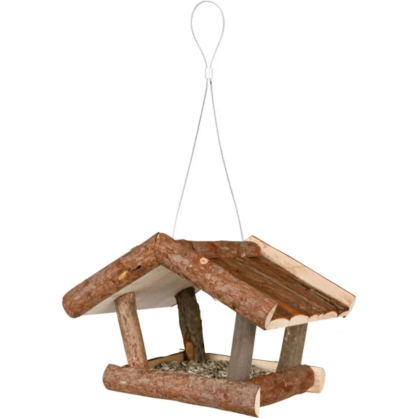 Futterhaus zum Aufhängen, Rindenholz,  natur...
