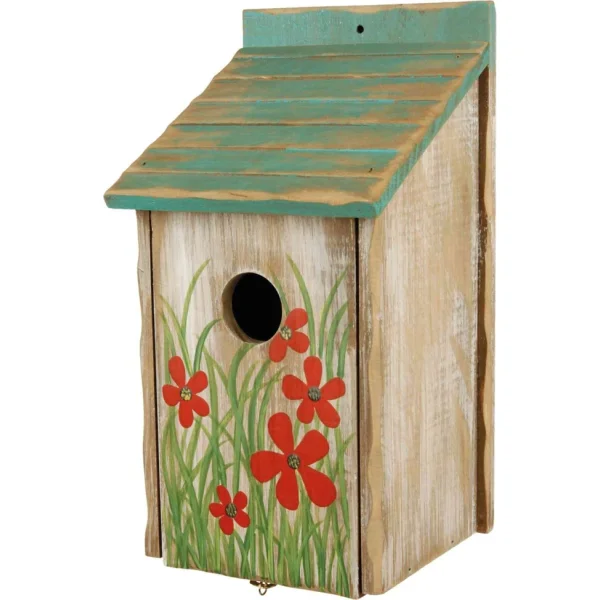 Nistkasten, bemalt, Holz, 15 × 28 × 14...