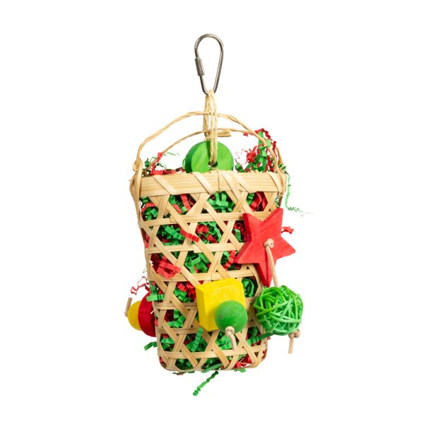 Bamboo Shred-Basket für kleine Papageien & Sittiche