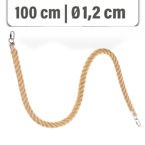 Kletterseil Sisal 100 cm für Sittiche