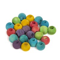DIY bunte Holzkugeln, 24 Stück