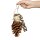 Cones Charm - natürliches Vogelspielzeug mit Kiefernzapfen