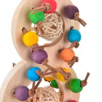 Die bunte 8 - Geschicklichkeitsspielzeug f&uuml;r Papageien